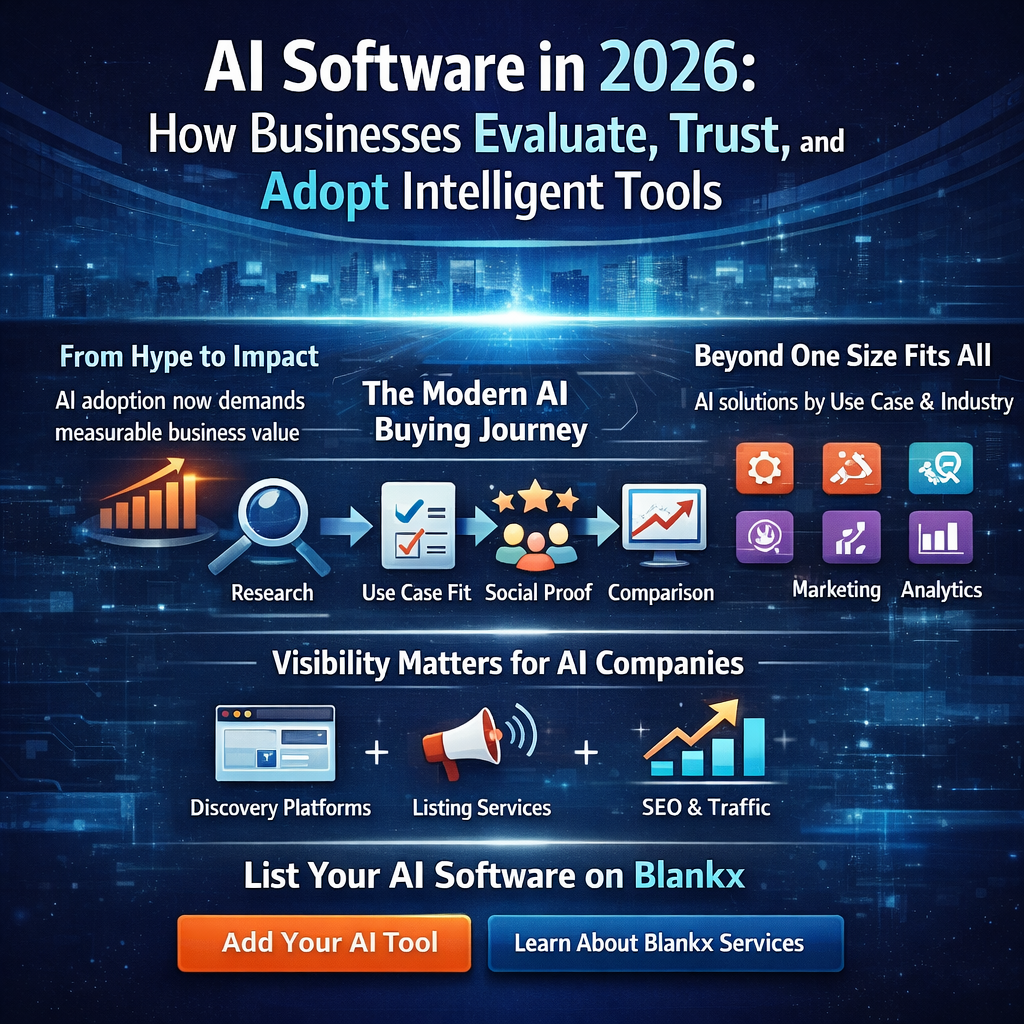 AI Software in 2026: How Businesses Evaluate, Trust, and Adopt Intelligent Tools 1 ChatGPT Image Jan 11 2026 12 47 13 AM